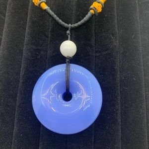 Purple Donut Pendant necklace